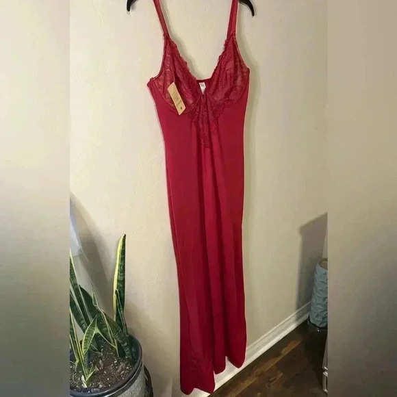 POPILUSH Shapewear Dress Lace Slip Split Maxi - NWT - Picture 12 of 12